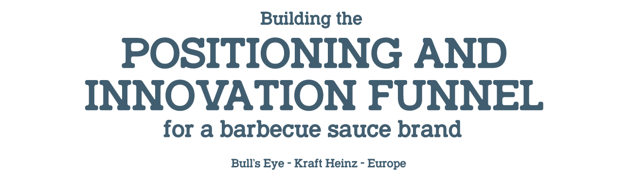 Building the positioning and innovation funnel for a barbecue sauce brand